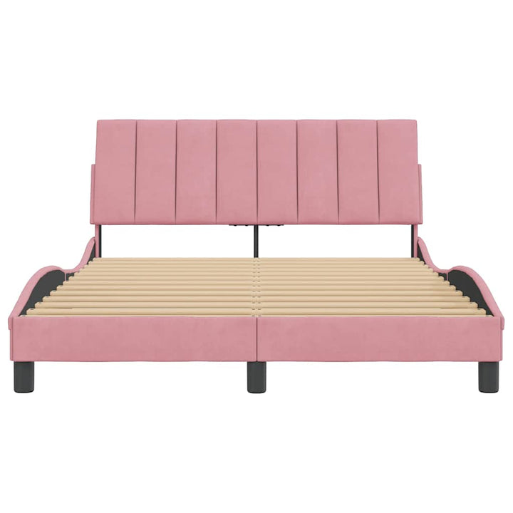 sengeramme uden madras Hanko 120x200 cm fløjl pink