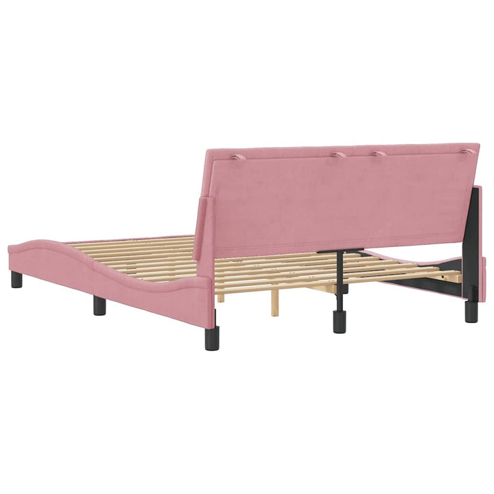 sengeramme uden madras Hanko 120x200 cm fløjl pink