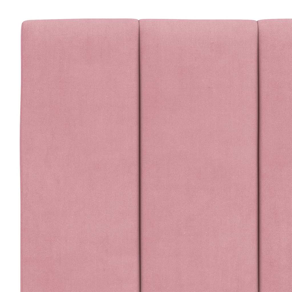 sengeramme uden madras Hanko 120x200 cm fløjl pink