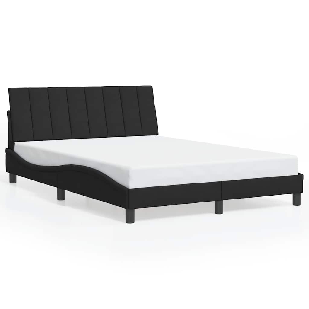 sengeramme uden madras Hanko Sort 140x190 cm Fløjl