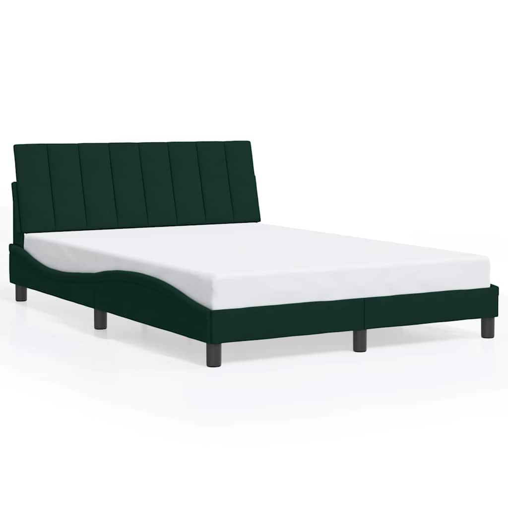sengeramme uden madras Hanko Mørkegrøn 140x190 cm Fløjl