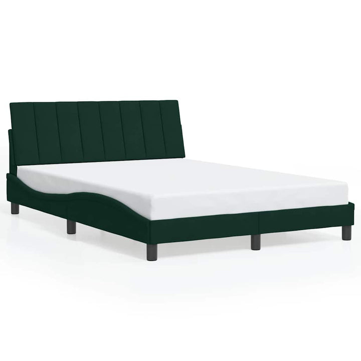 sengeramme uden madras Hanko Mørkegrøn 140x190 cm Fløjl