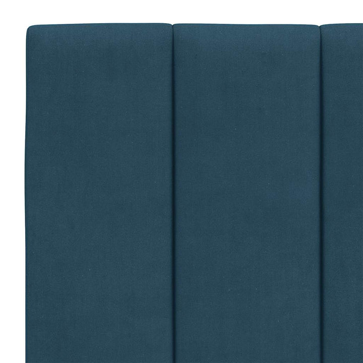 sengeramme uden madras Hanko 140x190 cm velour blå