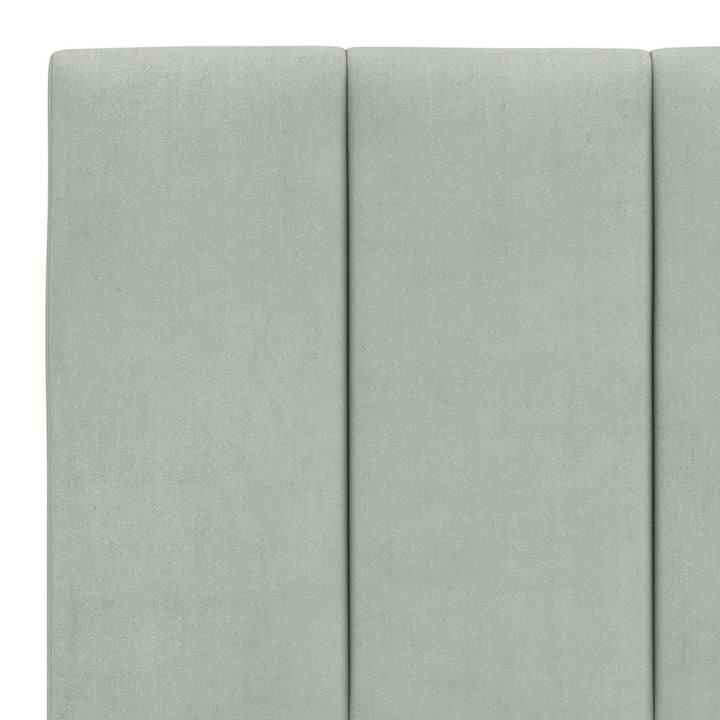sengeramme uden madras Hanko Lysegrå 160x200 cm Fløjl