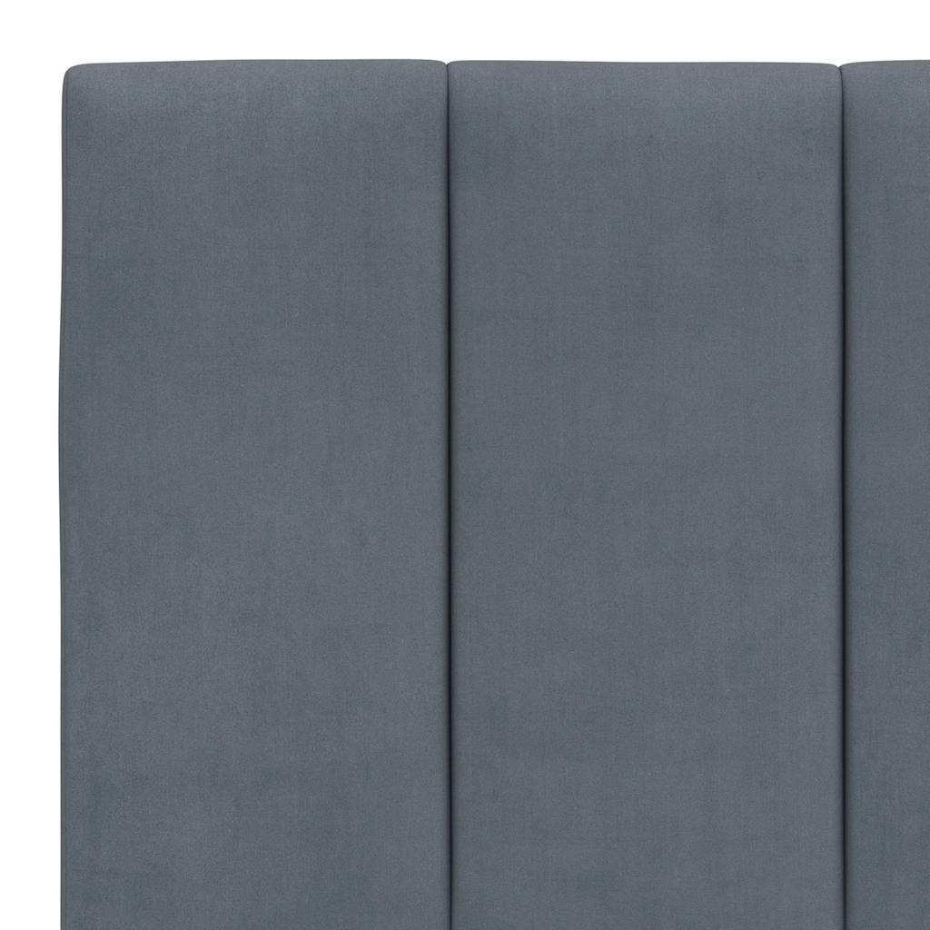 sengeramme uden madras Hanko Mørkegrå 160x200 cm Fløjl