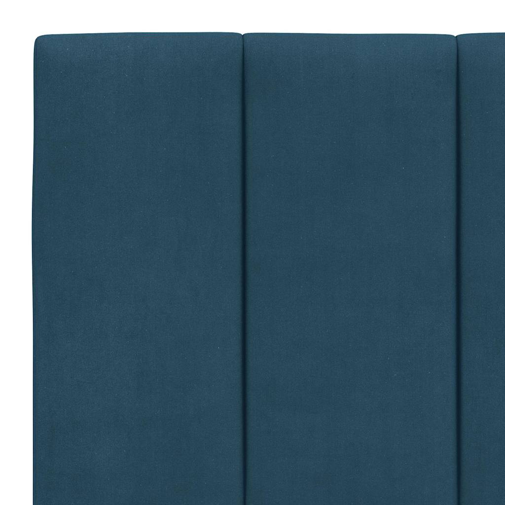 sengeramme uden madras Hanko 160x200 cm velour blå