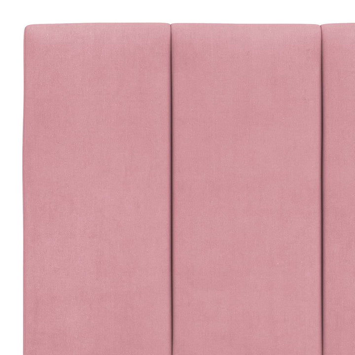sengeramme uden madras Hanko 160x200 cm fløjl pink