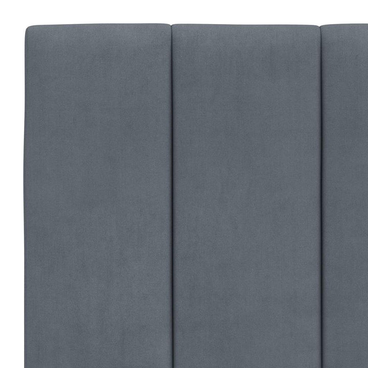 sengeramme uden madras Hanko Mørkegrå 180x200 cm Fløjl