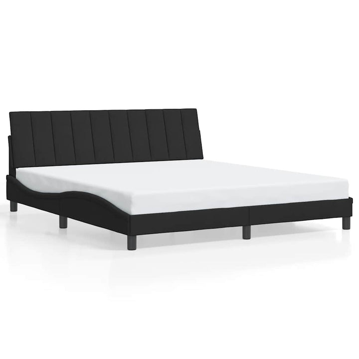 sengeramme uden madras Hanko Sort 180x200 cm Fløjl
