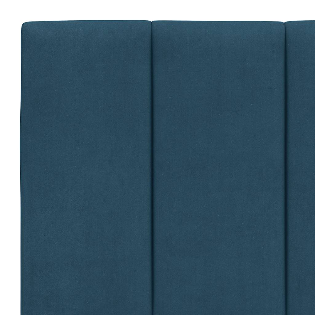 sengeramme uden madras Hanko 200x200 cm velour blå