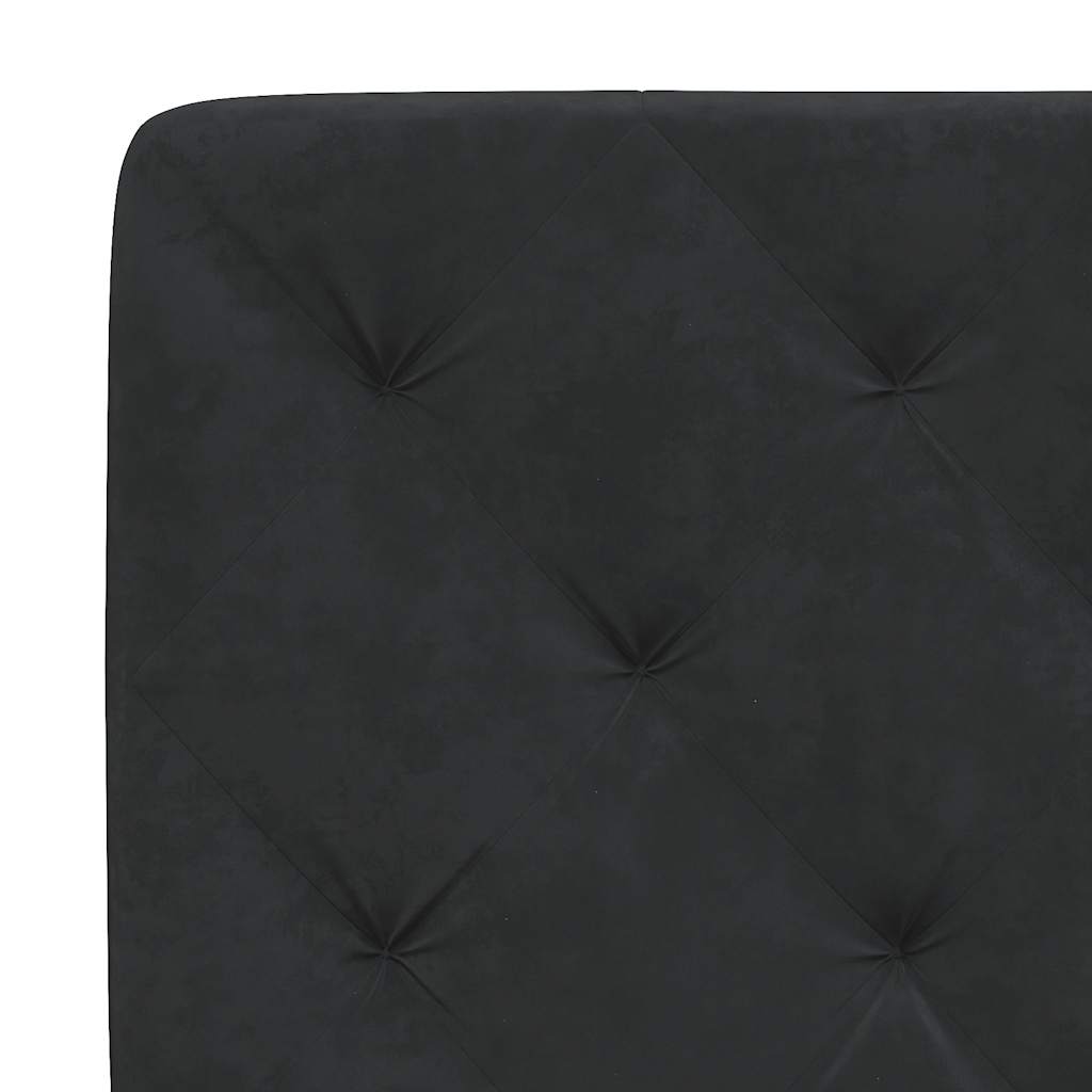 sengeramme uden madras 80x200 cm fløjl sort