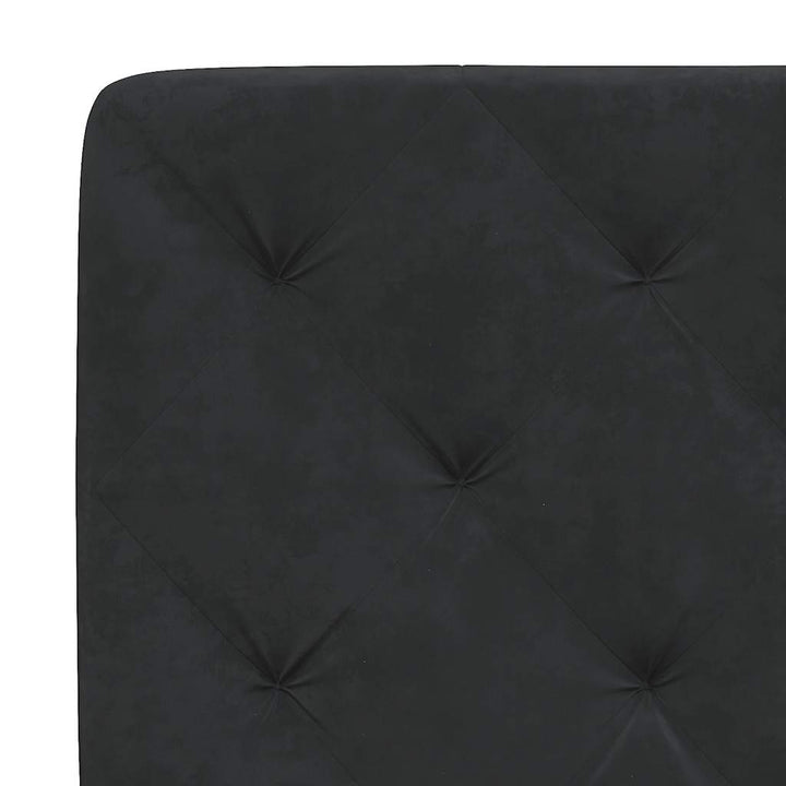 sengeramme uden madras 80x200 cm fløjl sort