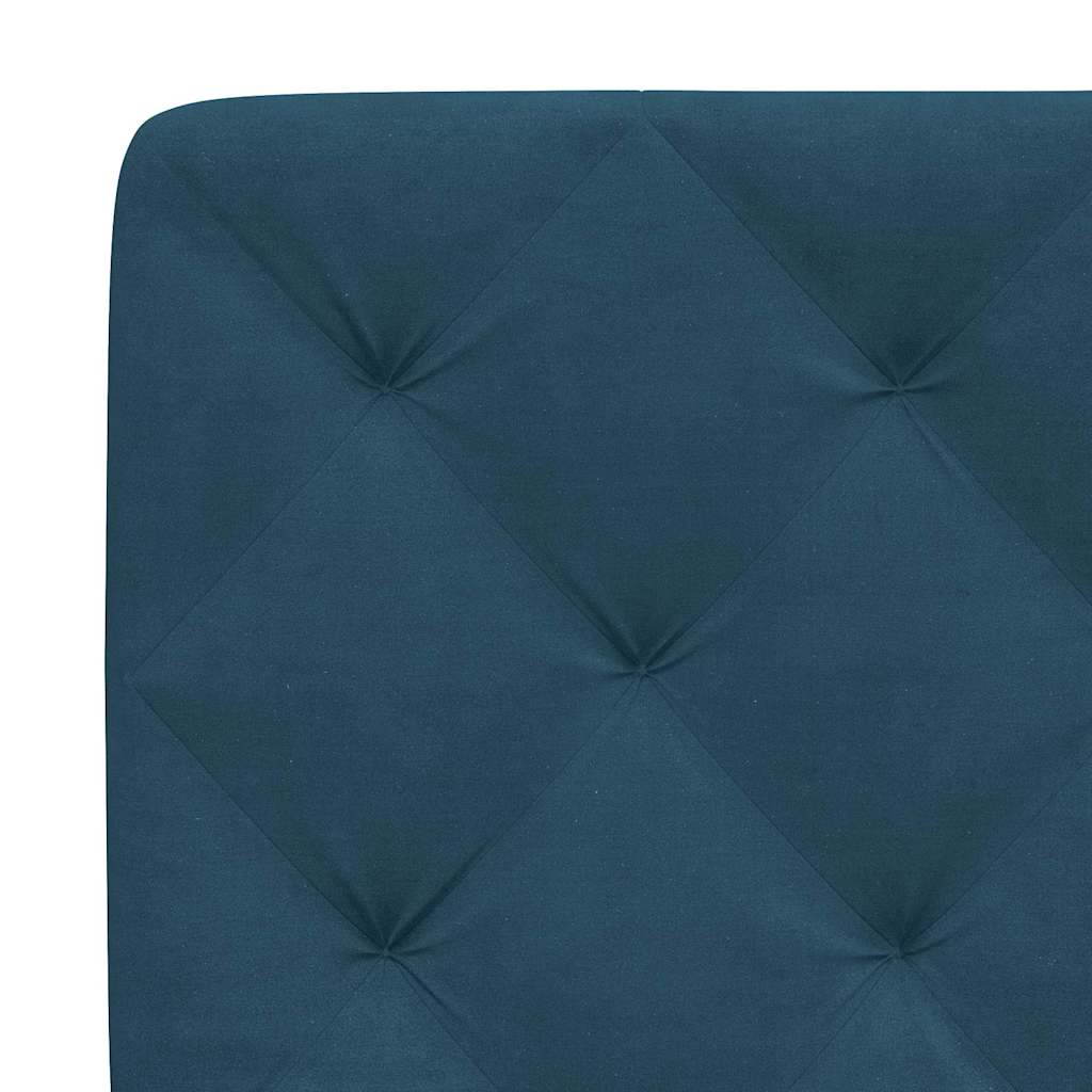 sengeramme uden madras 80x200 cm fløjl blå