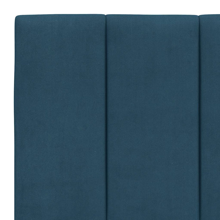 sengeramme uden madras 90x190 cm fløjl blå