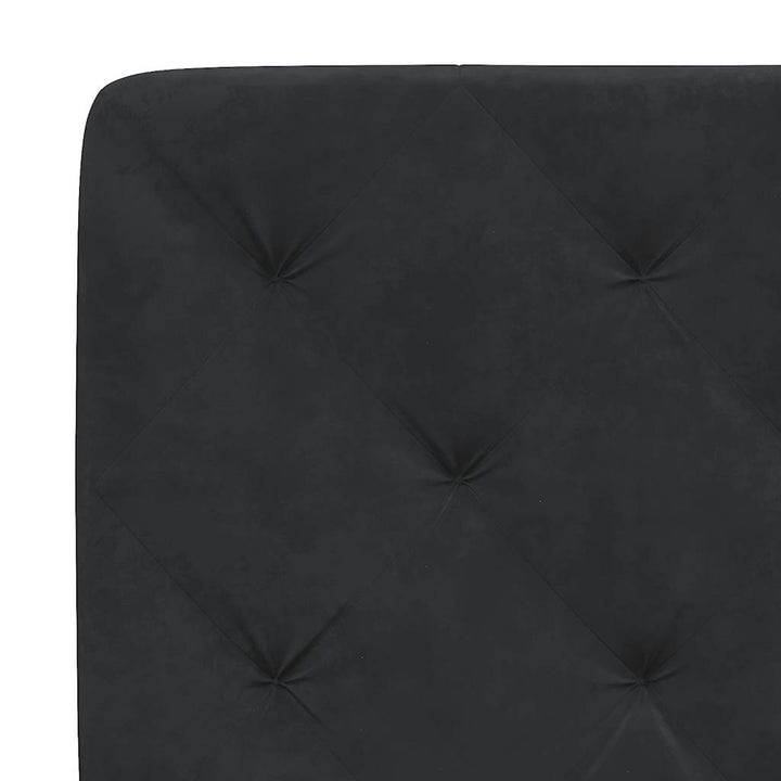 sengeramme uden madras 90x200 cm fløjl sort