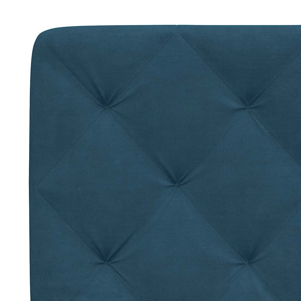 sengeramme uden madras 120x200 cm velour blå