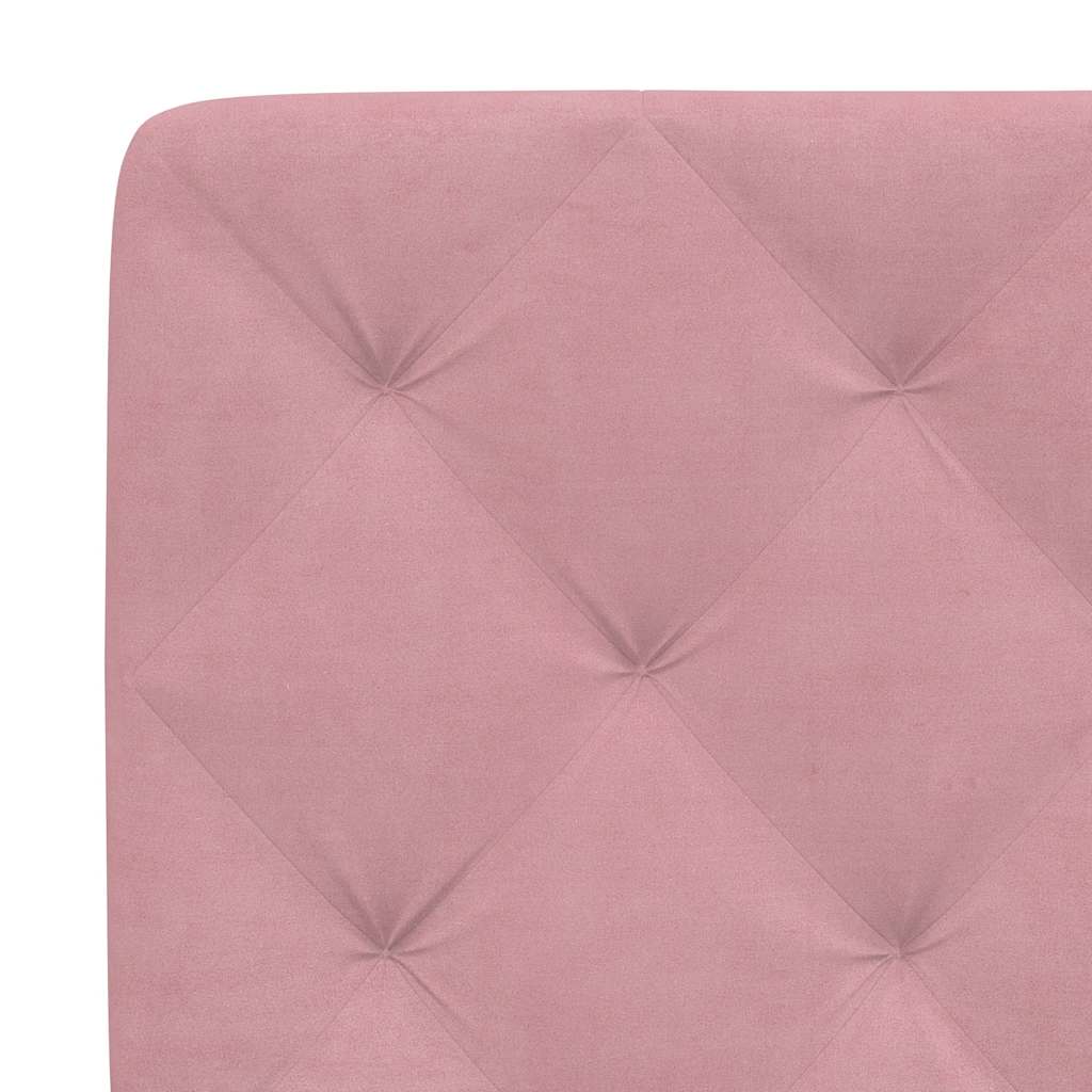 sengeramme uden madras 120x200 cm fløjl pink
