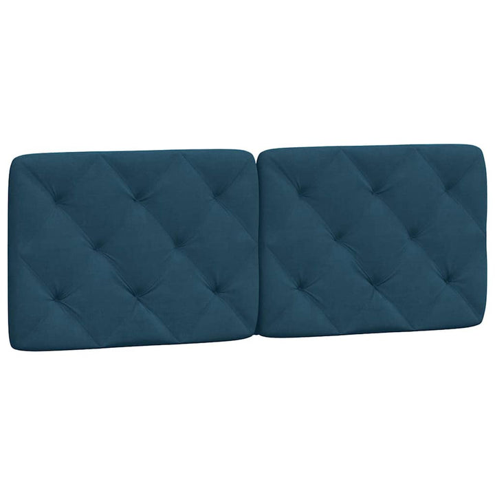 sengeramme uden madras 140x190 cm velour blå