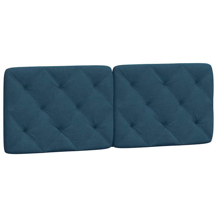sengeramme uden madras 140x200 cm velour blå