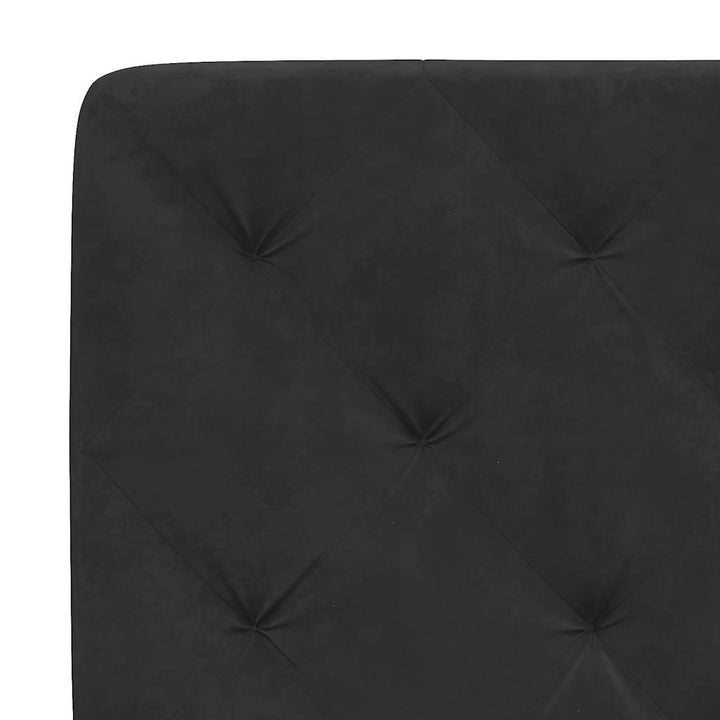 sengeramme uden madras Sort 160x200 cm Fløjl