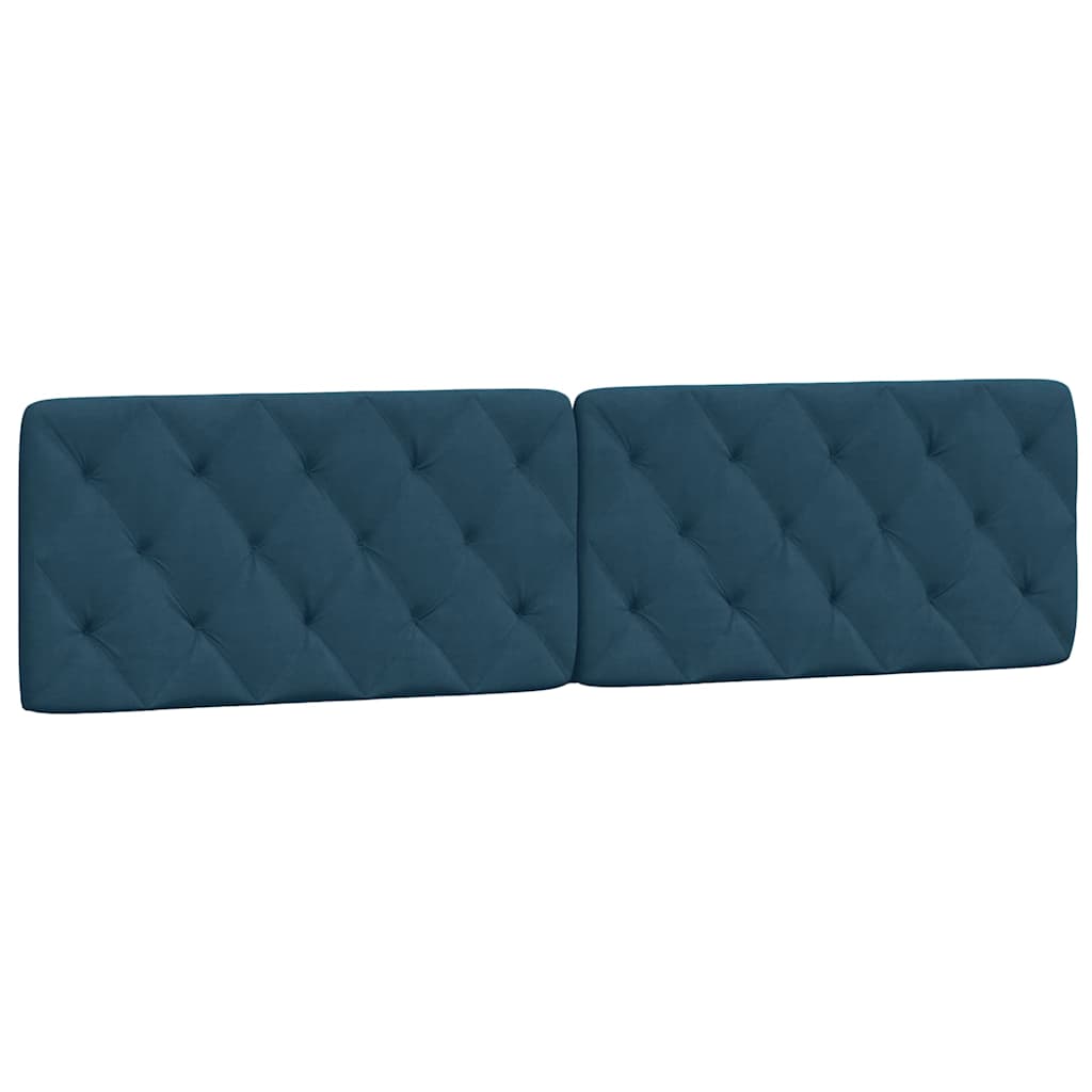 sengeramme uden madras 200x200 cm velour blå
