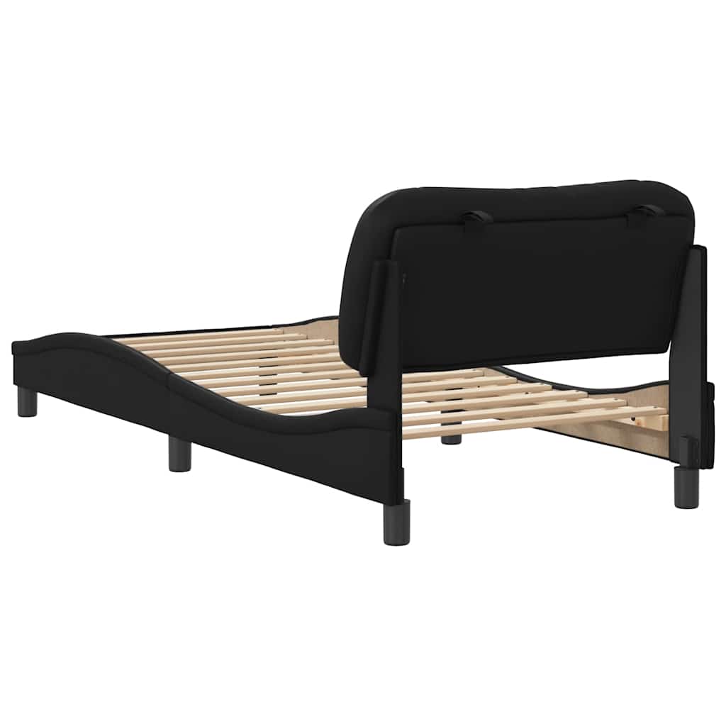 sengeramme uden madras Hvar 80x200 cm kunstlæder sort