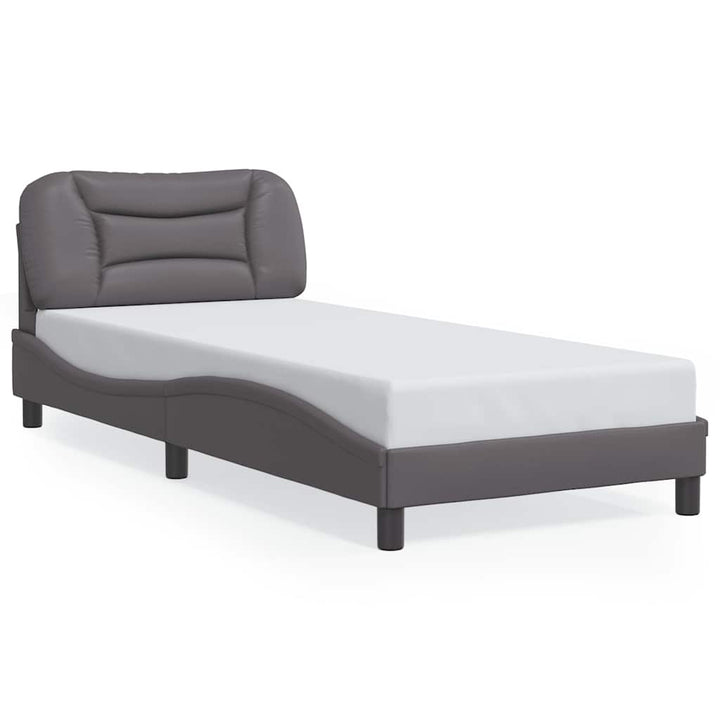 sengeramme uden madras Hvar 80x200 cm kunstlæder grå