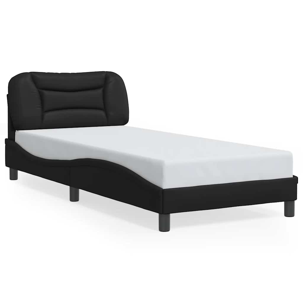 sengeramme uden madras Hvar 90x190 cm kunstlæder sort