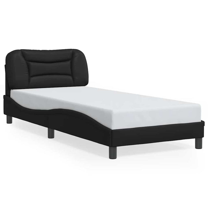 sengeramme uden madras Hvar 90x190 cm kunstlæder sort