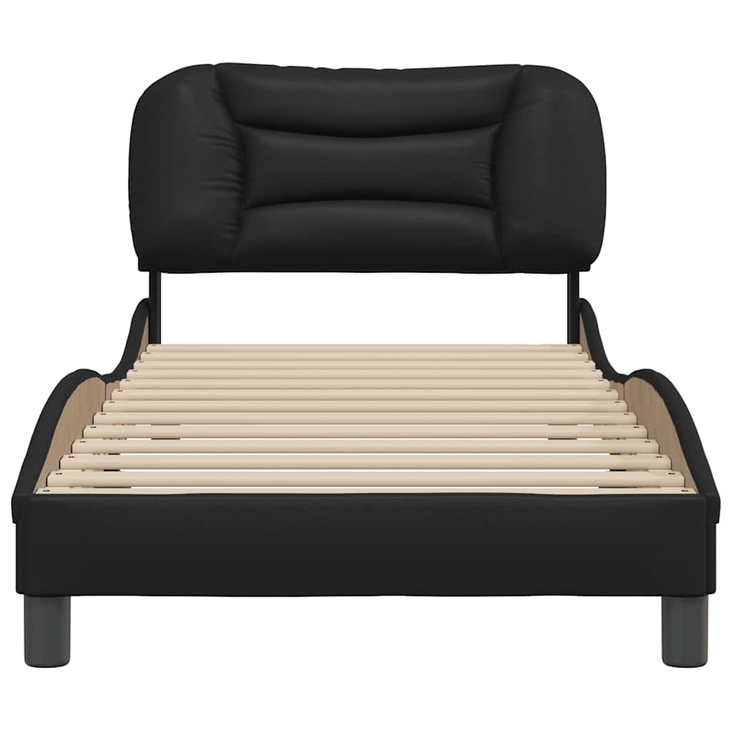 sengeramme uden madras Hvar 90x190 cm kunstlæder sort
