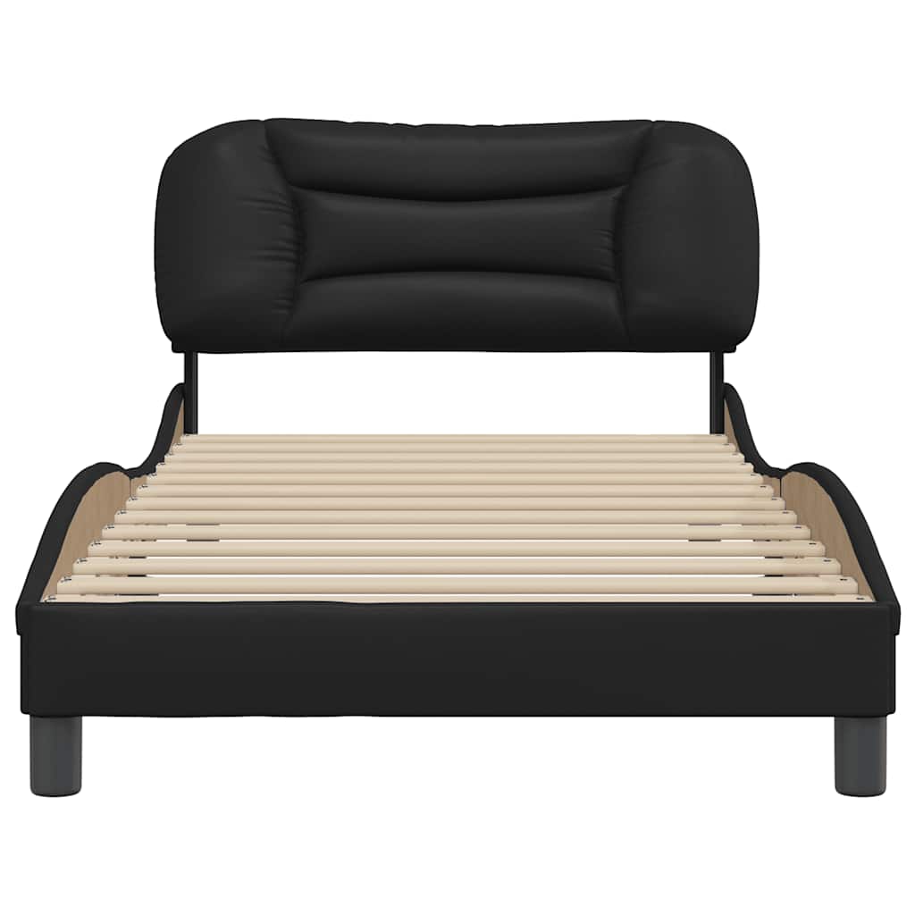 sengeramme uden madras Hvar 100x200 cm kunstlæder sort