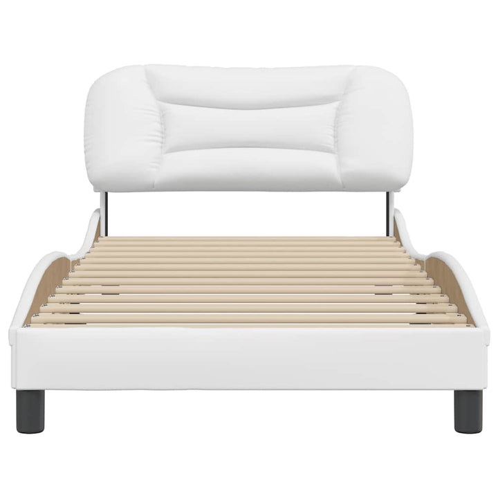 sengeramme uden madras Hvar 100x200 cm kunstlæder hvid