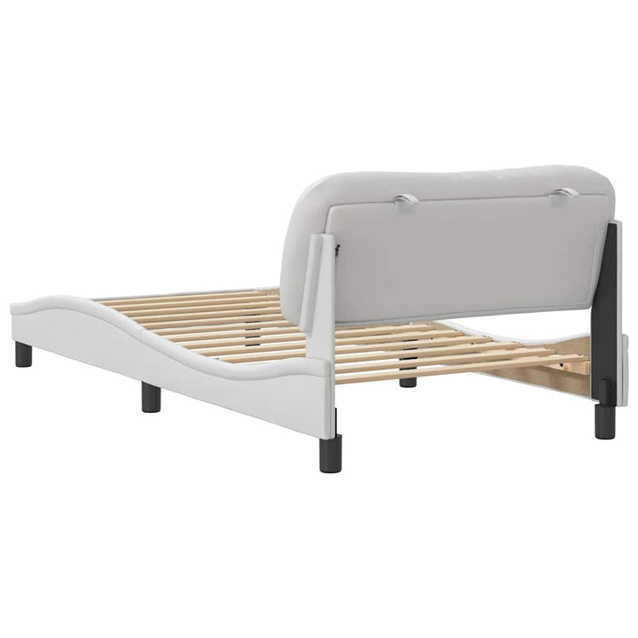 sengeramme uden madras Hvar 100x200 cm kunstlæder hvid