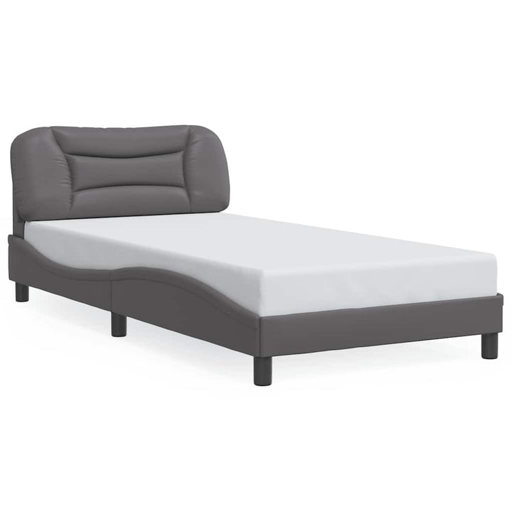 sengeramme uden madras Hvar 100x200 cm kunstlæder grå