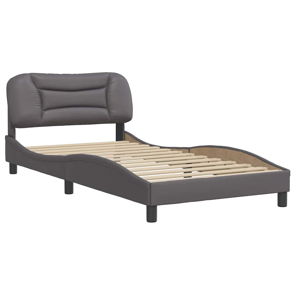 sengeramme uden madras Hvar 100x200 cm kunstlæder grå