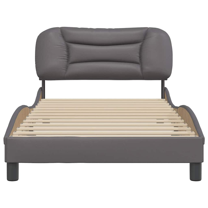 sengeramme uden madras Hvar 100x200 cm kunstlæder grå