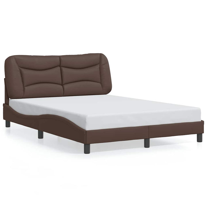 sengeramme uden madras Hvar 120x200 cm kunstlæder brun