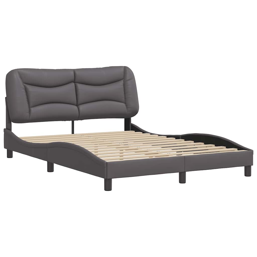sengeramme uden madras Hvar 120x200 cm kunstlæder grå