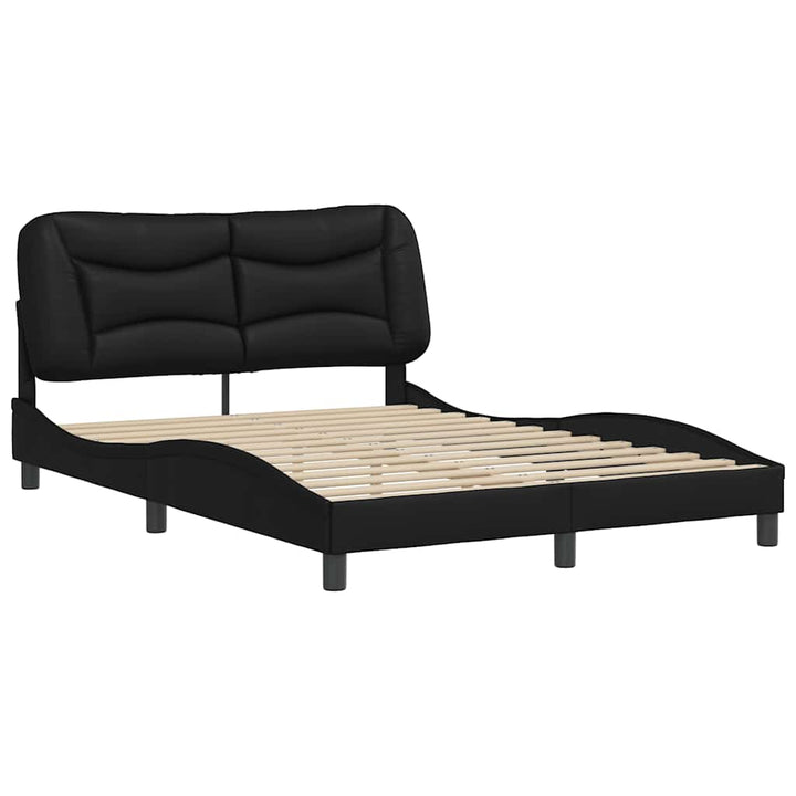sengeramme uden madras Hvar 140x190 cm kunstlæder sort