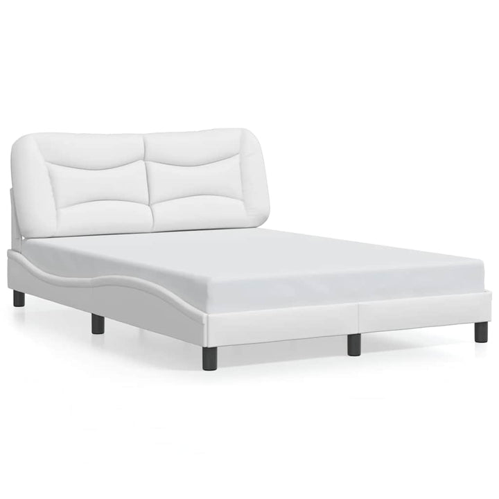 sengeramme uden madras Hvar 140x190 cm kunstlæder hvid