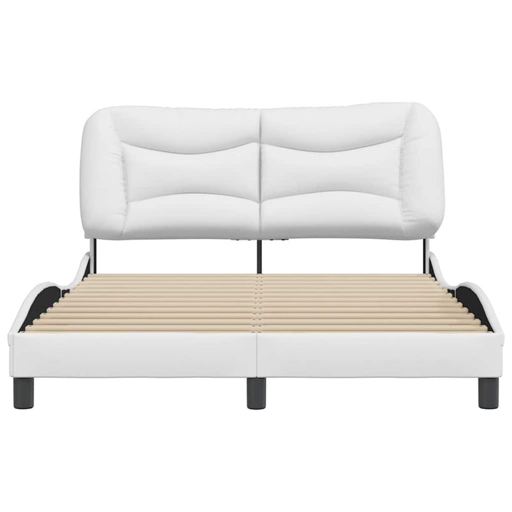 sengeramme uden madras Hvar 140x190 cm kunstlæder hvid