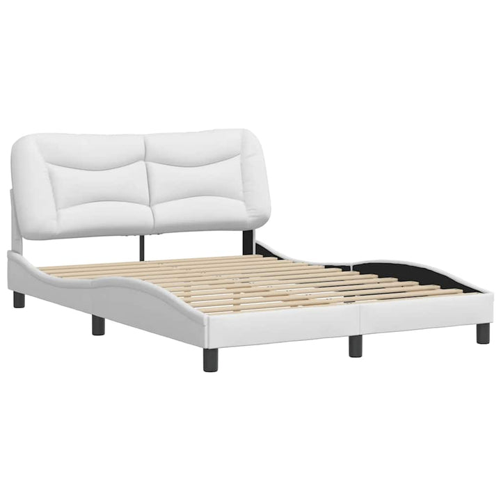 sengeramme uden madras Hvar 140x200 cm kunstlæder hvid