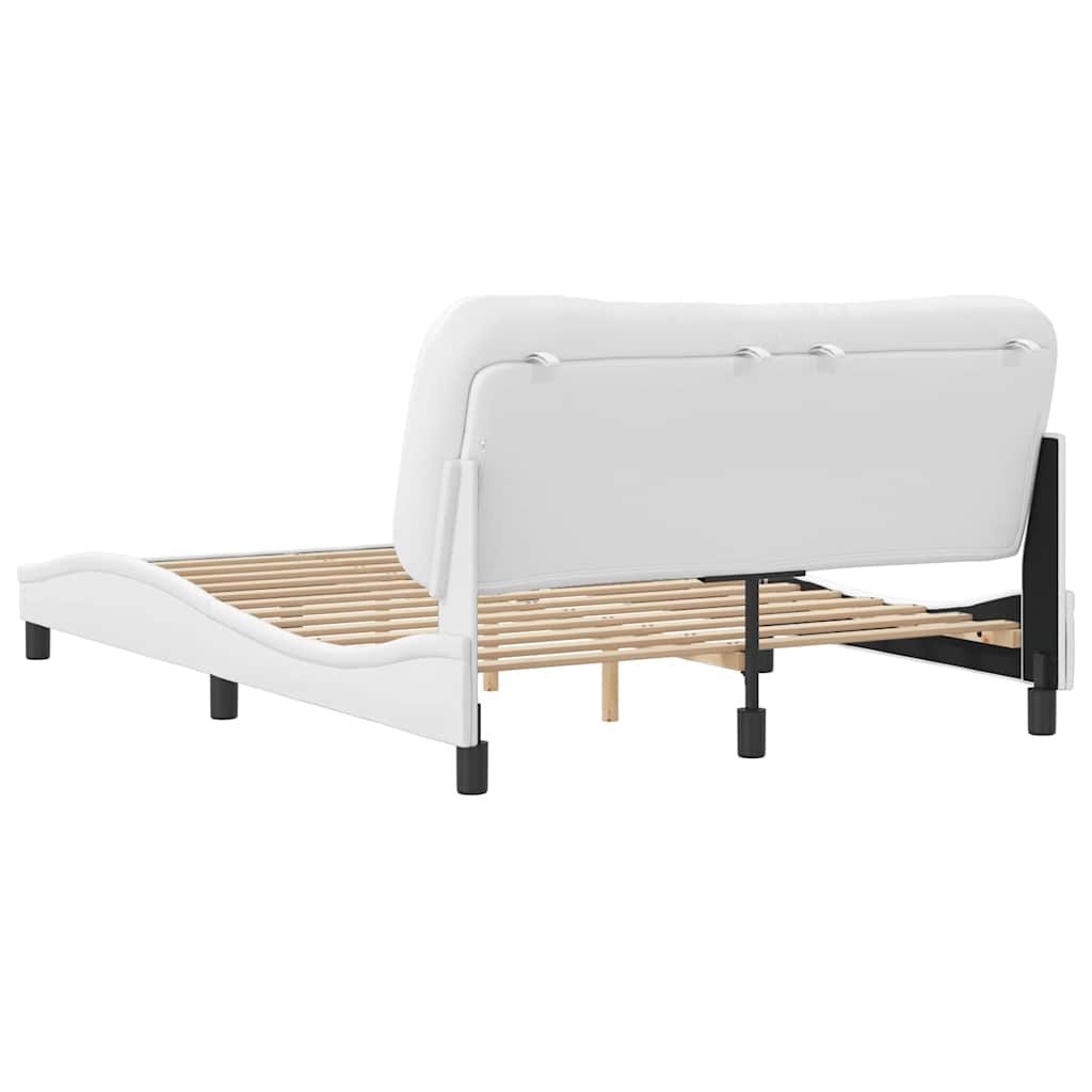 sengeramme uden madras Hvar 140x200 cm kunstlæder hvid