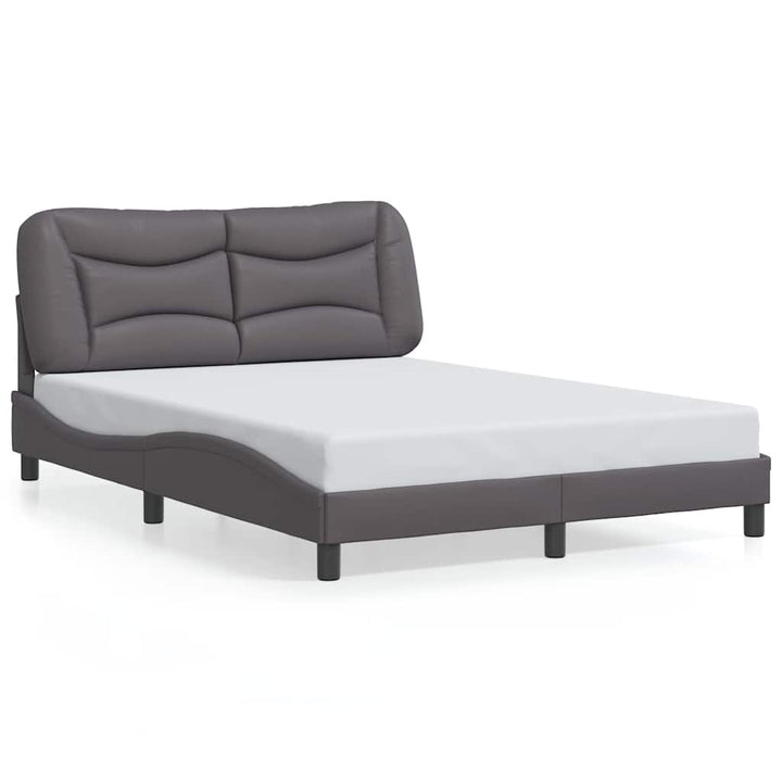 sengeramme uden madras Hvar 140x200 cm kunstlæder grå