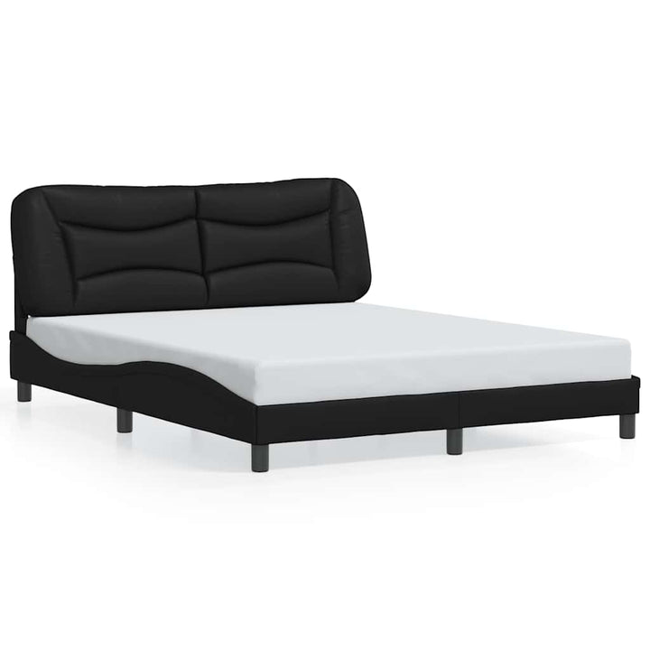 sengeramme uden madras Hvar 160x200 cm kunstlæder sort