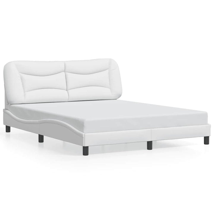 sengeramme uden madras Hvar 160x200 cm kunstlæder hvid