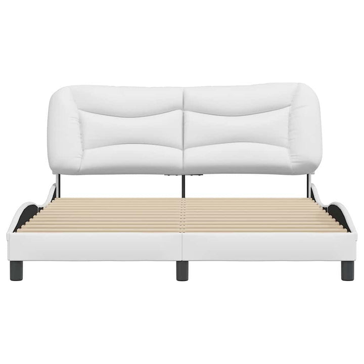 sengeramme uden madras Hvar 160x200 cm kunstlæder hvid