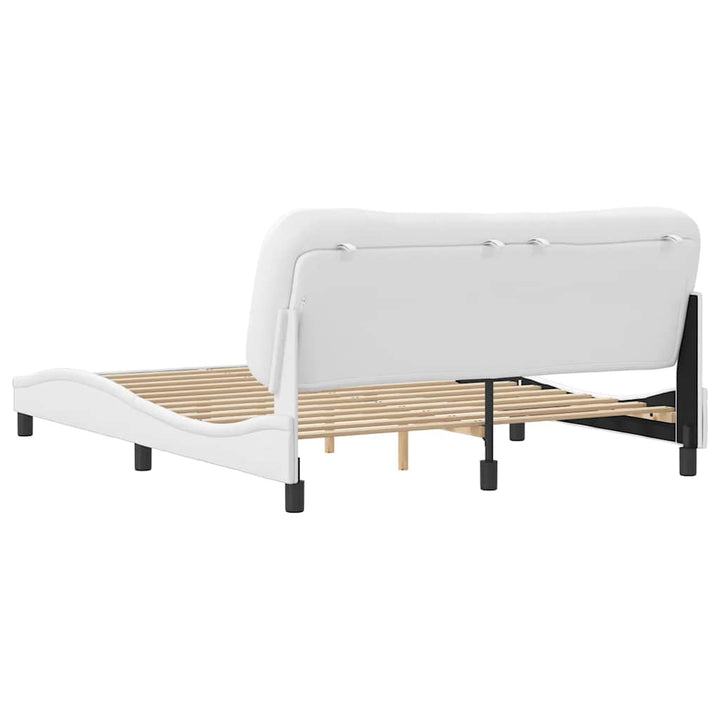 sengeramme uden madras Hvar 160x200 cm kunstlæder hvid