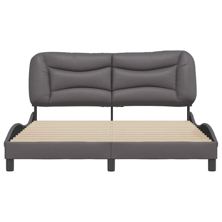 sengeramme uden madras Hvar 160x200 cm kunstlæder grå