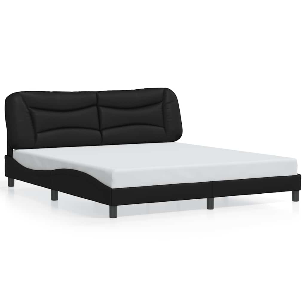 sengeramme uden madras Hvar 180x200 cm kunstlæder sort
